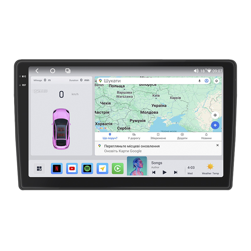 Штатная магнитола Lesko для Volkswagen Amarok I 2010-2016 экран 10" 4/64 QLED CarPlay 4G Wi-Fi GPS 360 Prime