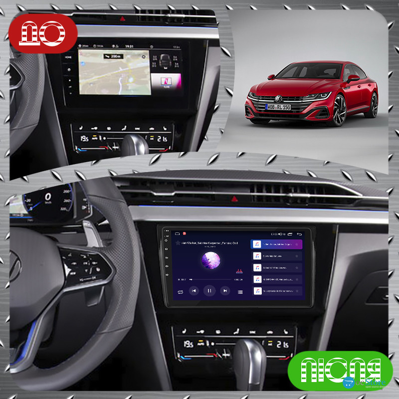 Штатная магнитола Lesko для Volkswagen Arteon I Рестайлинг 2020-н.в. экран 9" 4/64Gb CarPlay 4G Wi-Fi GPS Prime