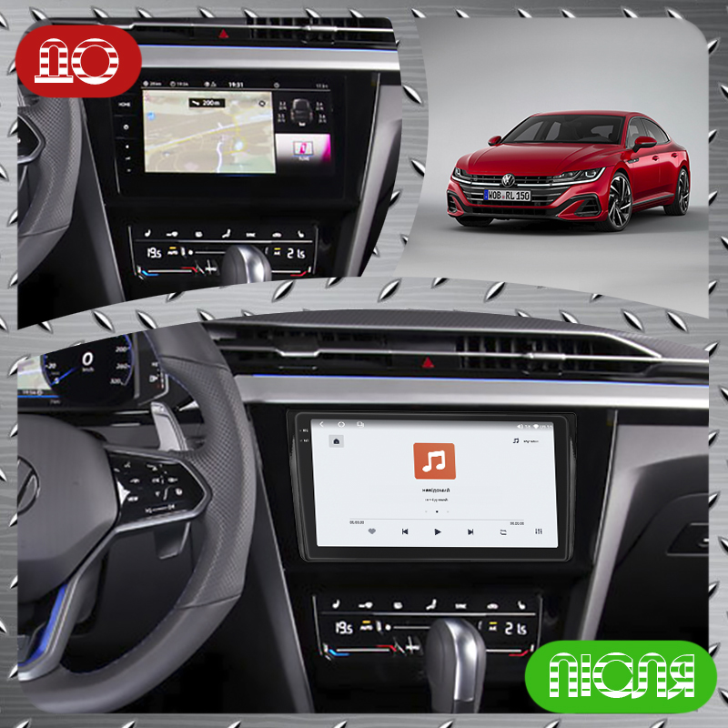 Штатная магнитола Lesko для Volkswagen Arteon I Рестайлинг 2020-н.в. экран 9" 4/64 QLED CarPlay 4G Wi-Fi GPS 360 Prime