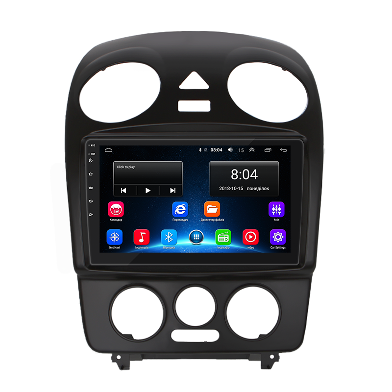 Штатная магнитола Lesko для Volkswagen Beetle I (A4) Рестайлинг 2005-2010 экран 9" 2/32Gb Wi-Fi GPS Base