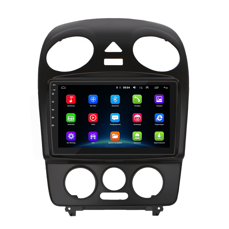 Штатная магнитола Lesko для Volkswagen Beetle I (A4) Рестайлинг 2005-2010 экран 9" 2/32Gb Wi-Fi GPS Base