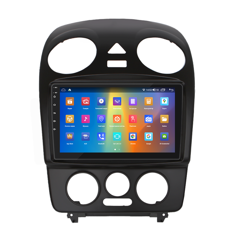 Штатная магнитола Lesko для Volkswagen Beetle I (A4) Рестайлинг 2005-2010 экран 9" 2/32Gb CarPlay 4G Wi-Fi GPS Prime