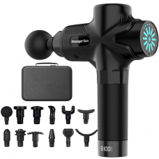 Компактный перкуссионный массажер Boostex Pro Max 2 с 21 насадкой в кейсе