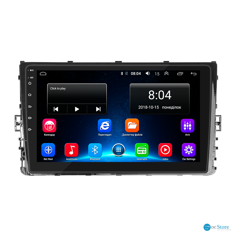 Штатная магнитола Lesko для Volkswagen Bora IV 2018-н.в. экран 9" 2/32Gb Wi-Fi GPS Base