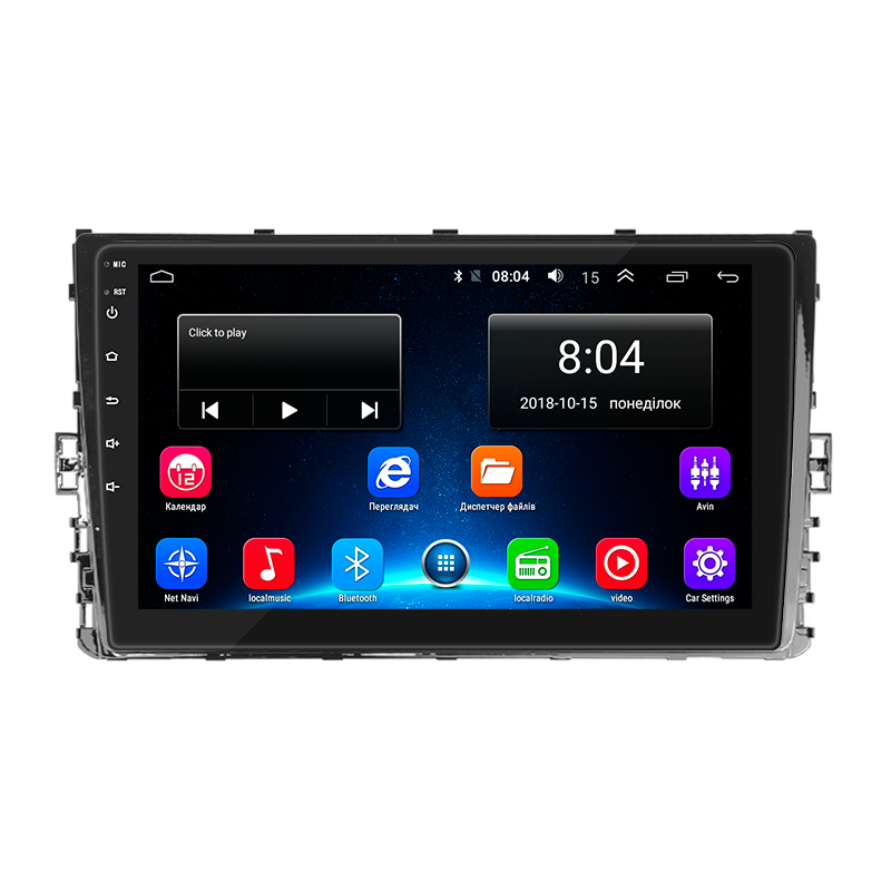 Штатная магнитола Lesko для Volkswagen Bora IV 2018-н.в. экран 9" 2/32Gb Wi-Fi GPS Base