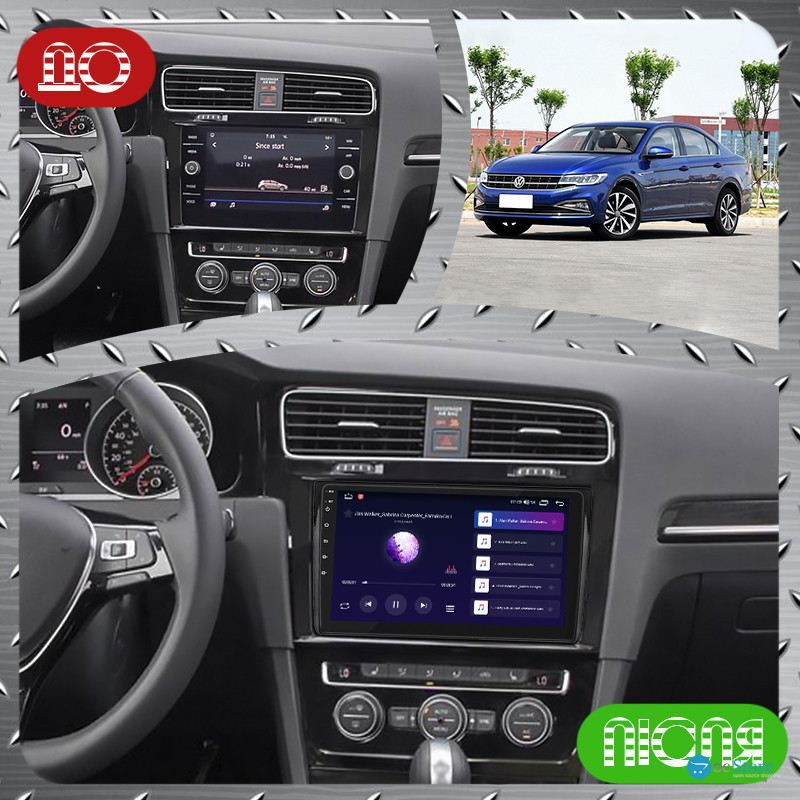 Штатная магнитола Lesko для Volkswagen Bora IV 2018-н.в. экран 9" 4/64Gb CarPlay 4G Wi-Fi GPS Prime