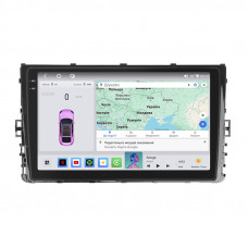 Штатная магнитола Lesko для Volkswagen Bora IV 2018-н.в. экран 9" 4/64 QLED CarPlay 4G Wi-Fi GPS 360 Prime