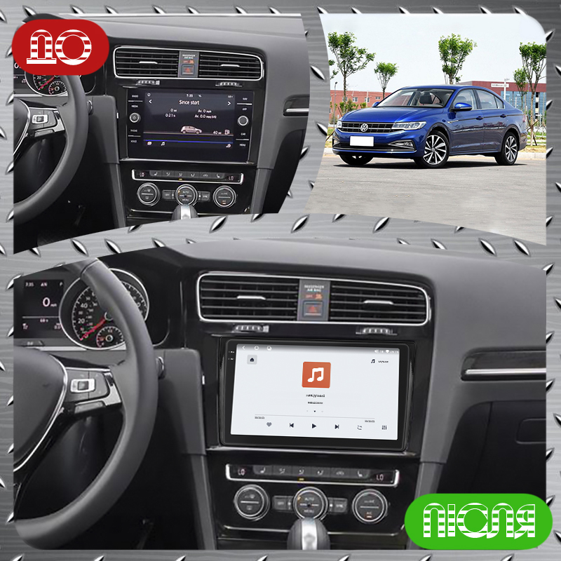 Штатная магнитола Lesko для Volkswagen Bora IV 2018-н.в. экран 9" 4/64 QLED CarPlay 4G Wi-Fi GPS 360 Prime