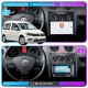 Штатная магнитола Lesko для Volkswagen Caddy III 2004-2010 экран 10" 4/64 QLED CarPlay 4G Wi-Fi GPS 360 Prime