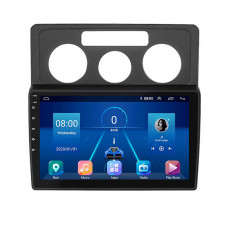 Штатная магнитола Lesko для Volkswagen Caddy III 2004-2010 экран 10" 4/32Gb 4G Wi-Fi GPS Top