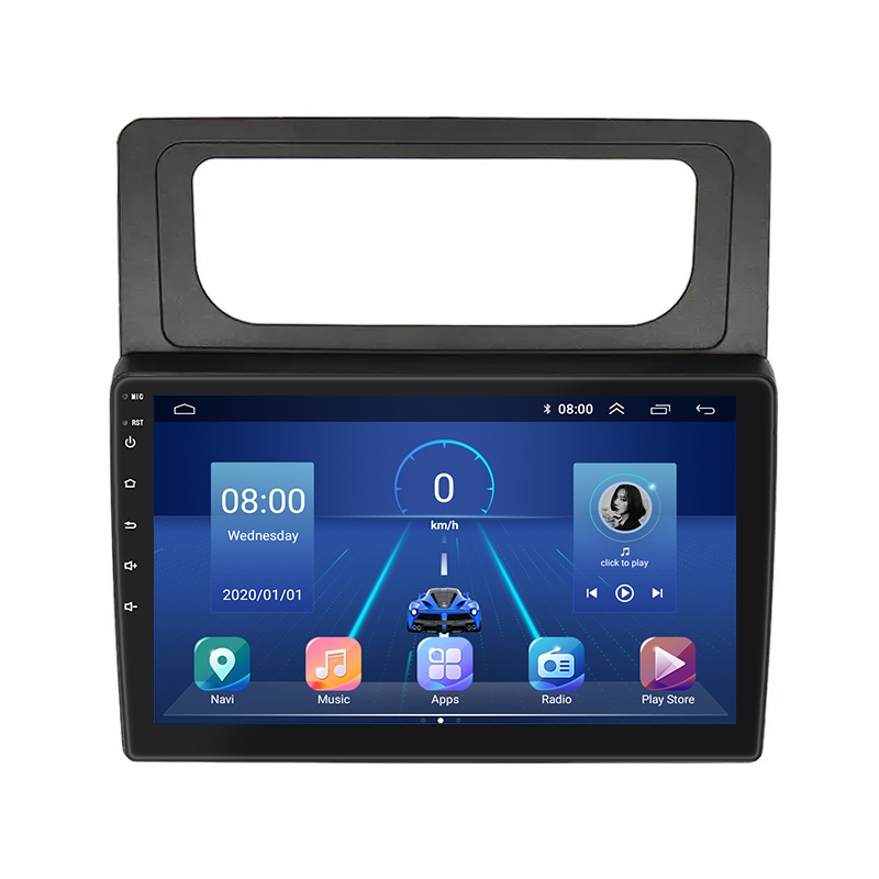 Штатная магнитола Lesko для Volkswagen Caddy III Рестайлинг 2010-2015 экран 10" 4/64Gb 4G Wi-Fi GPS Top