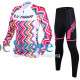 Вело костюм женский X-Тiger XW-CT-155 кофта с длинным рукавом штаны Multicolor Zigzag 3XL