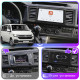 Штатная магнитола Lesko для Volkswagen Caravelle T6 2015-2020 экран 9" 4/64 QLED CarPlay 4G Wi-Fi GPS 360 Prime