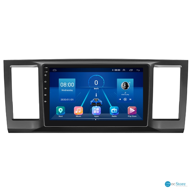 Штатная магнитола Lesko для Volkswagen Caravelle T6 2015-2020 экран 9" 2/32Gb 4G Wi-Fi GPS Top