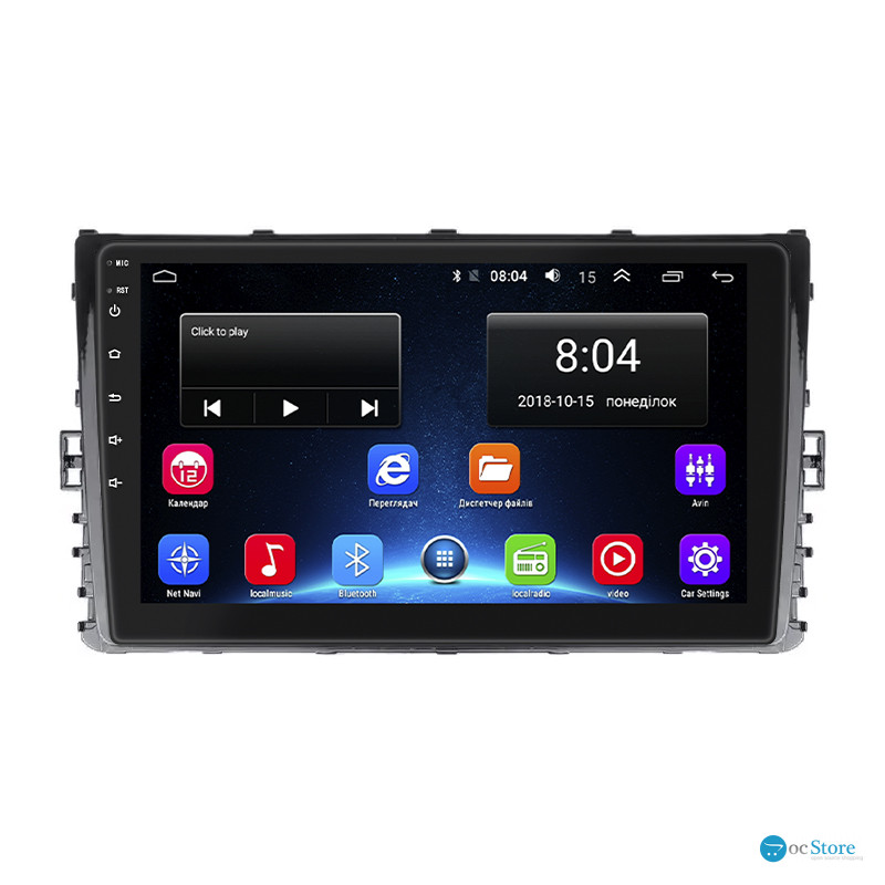 Штатная магнитола Lesko для Volkswagen Caravelle T6 Рестайлинг 2019-н.в. экран 9" 2/32Gb Wi-Fi GPS Base