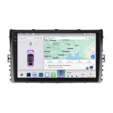 Штатная магнитола Lesko для Volkswagen Caravelle T6 Рестайлинг 2019-н.в. экран 9" 4/64 QLED CarPlay 4G Wi-Fi GPS 360 Prime