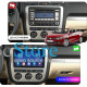 Штатная магнитола Lesko для Volkswagen Eos I 2006-2011 экран 10" 4/64Gb 4G Wi-Fi GPS Top