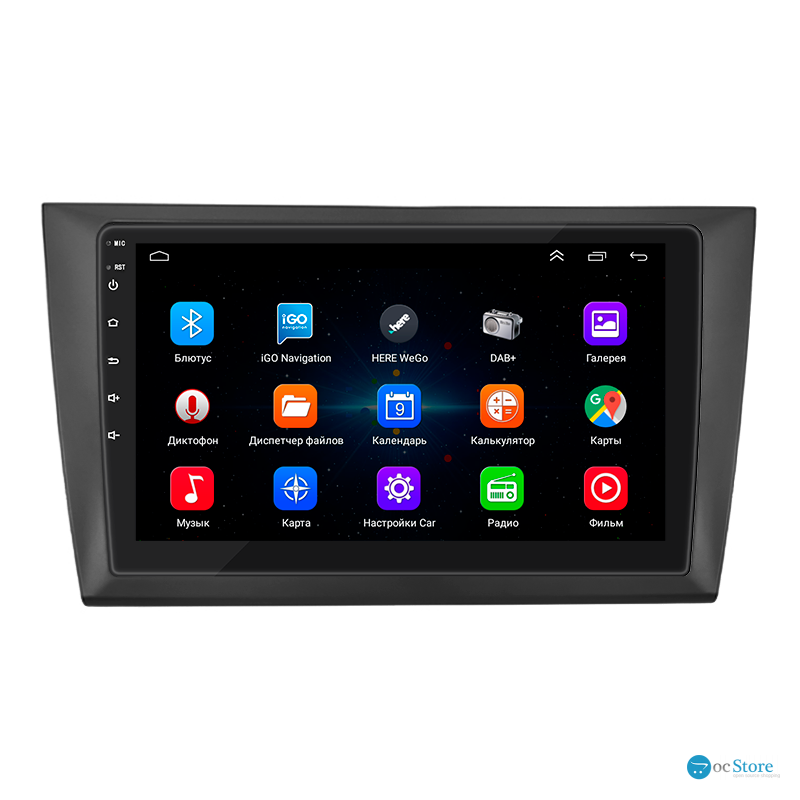 Штатная магнитола Lesko для Volkswagen Golf VI 2008-2012 экран 9" 1/16Gb Wi-Fi GPS Base