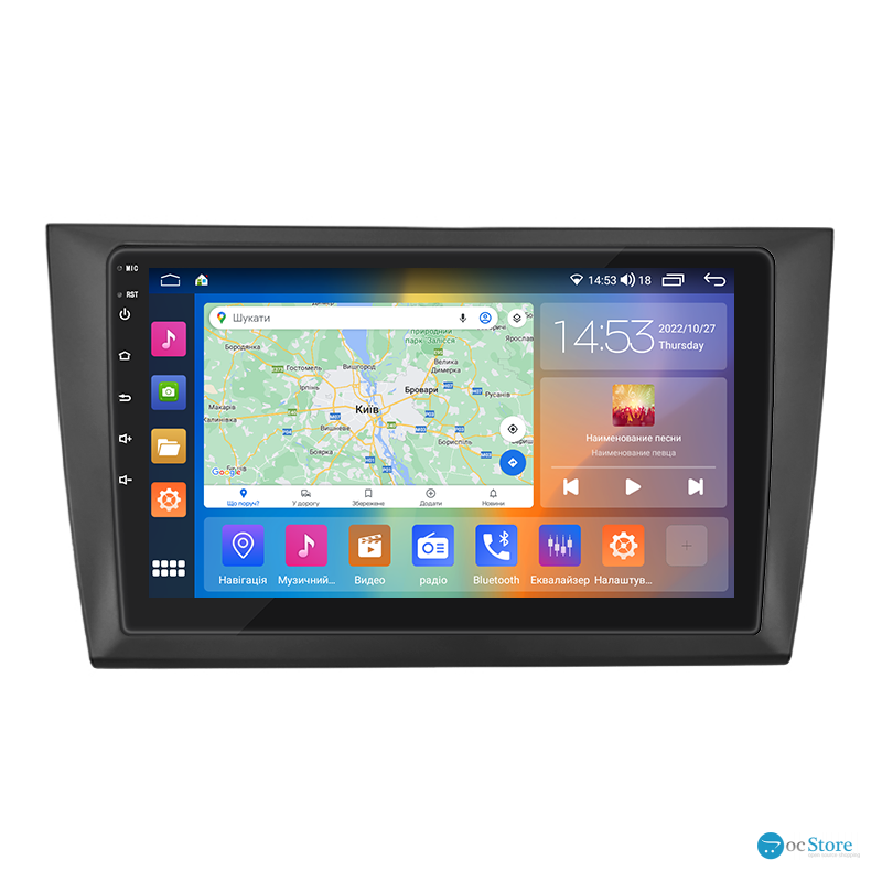 Штатная магнитола Lesko для Volkswagen Golf VI 2008-2012 экран 9" 4/64Gb CarPlay 4G Wi-Fi GPS Prime