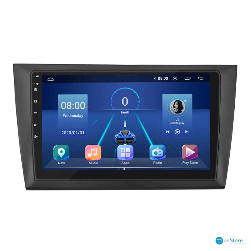 Штатная магнитола Lesko для Volkswagen Golf VI 2008-2012 экран 9" 6/128Gb 4G Wi-Fi GPS Top