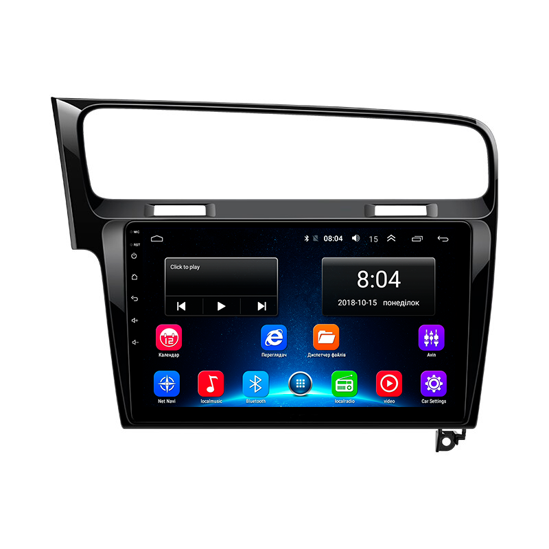 Штатная магнитола Lesko для Volkswagen Golf VII 2012-2017 экран 10" 2/32Gb Wi-Fi GPS Base