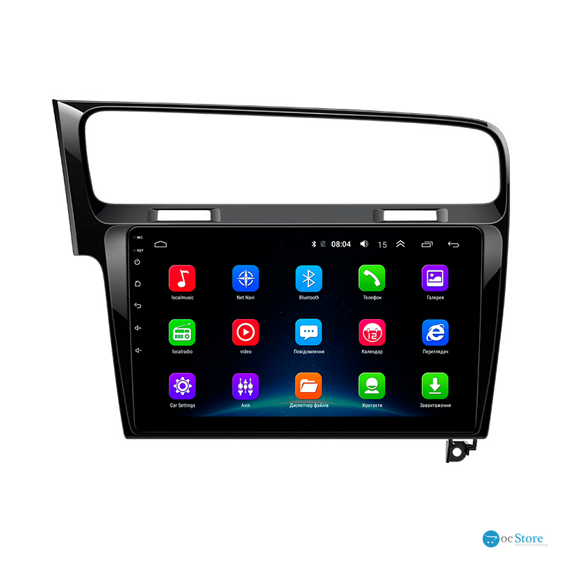 Штатная магнитола Lesko для Volkswagen Golf VII 2012-2017 экран 10" 2/32Gb Wi-Fi GPS Base