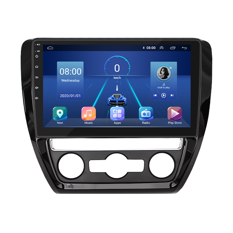 Штатная магнитола Lesko для Volkswagen Jetta VI 2010-2015 экран 10" 6/128Gb 4G Wi-Fi GPS Top