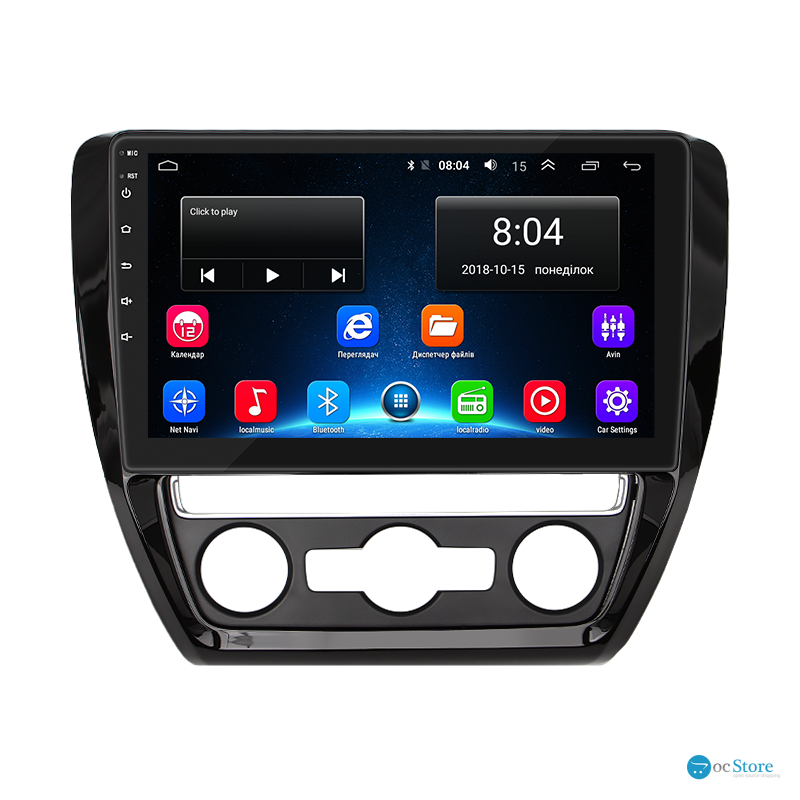 Штатная магнитола Lesko для Volkswagen Jetta VI Рестайлинг 2014-2018 экран 10" 2/32Gb Wi-Fi GPS Base