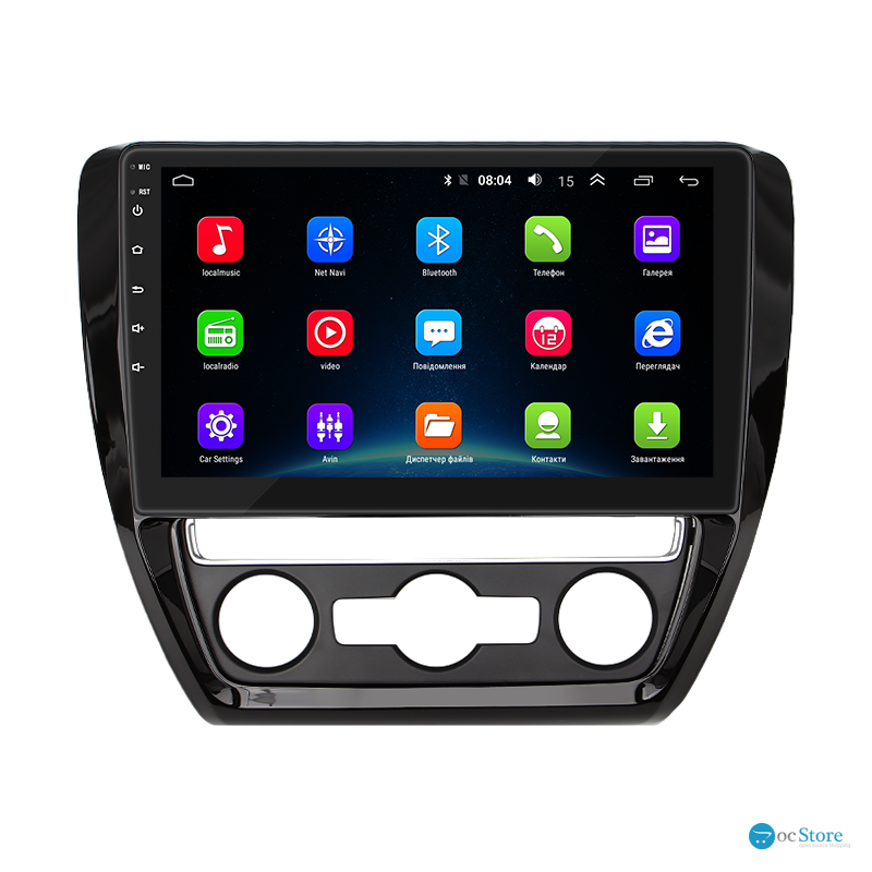 Штатная магнитола Lesko для Volkswagen Jetta VI Рестайлинг 2014-2018 экран 10" 2/32Gb Wi-Fi GPS Base