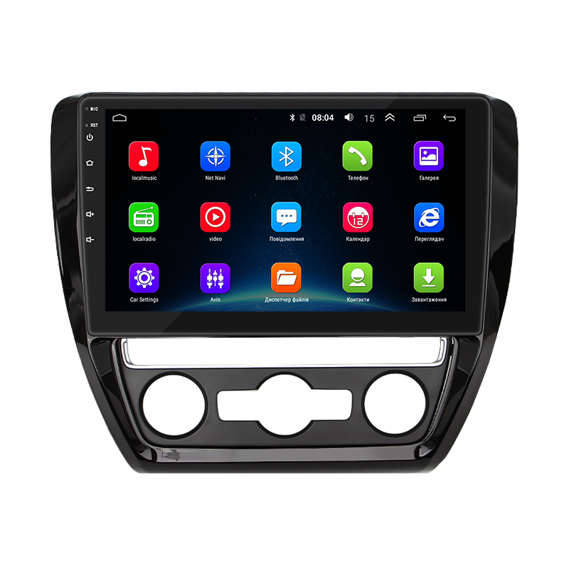 Штатная магнитола Lesko для Volkswagen Jetta VI Рестайлинг 2014-2018 экран 10" 2/32Gb Wi-Fi GPS Base