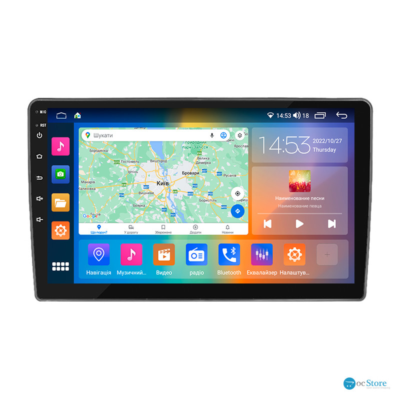 Штатная магнитола Lesko для Volkswagen Lavida I 2008-2015 экран 10" 4/64Gb CarPlay 4G Wi-Fi GPS Prime