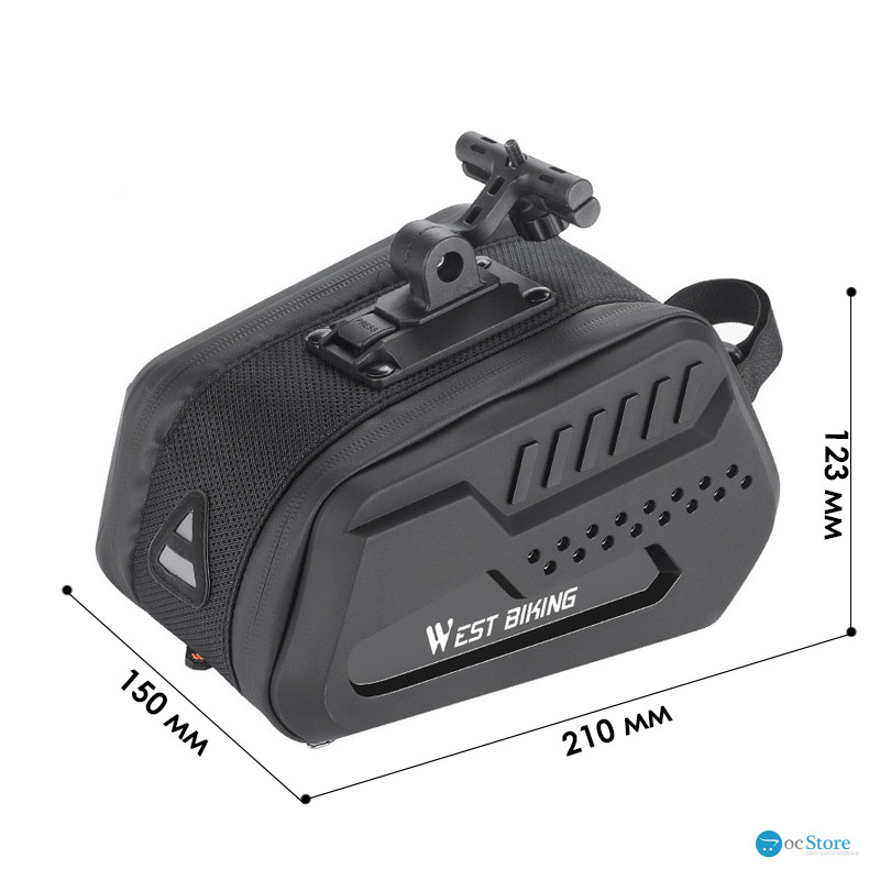 Велосумка West Biking YP0707306 сумка под седло велосипеда Black