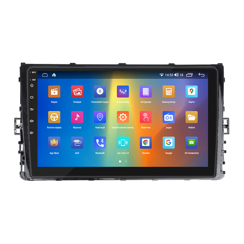 Штатная магнитола Lesko для Volkswagen Lavida III 2018-н.в. экран 9" 2/32Gb CarPlay 4G Wi-Fi GPS Prime