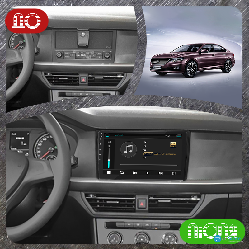 Штатная магнитола Lesko для Volkswagen Lavida III 2018-н.в. экран 9" 4/64Gb 4G Wi-Fi GPS Top