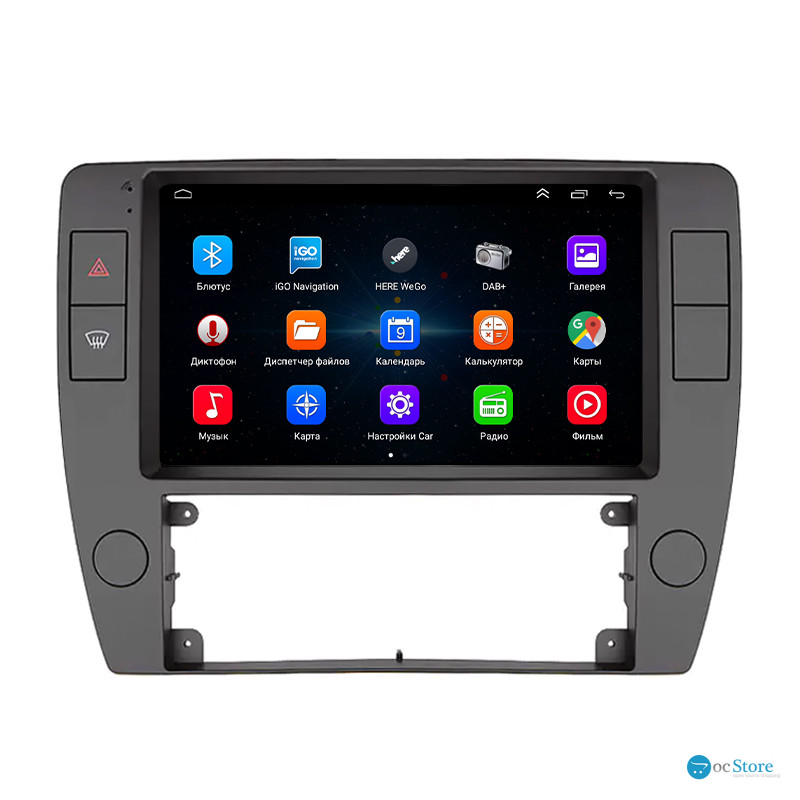 Штатная магнитола Lesko для Volkswagen Passat B5 Рестайлинг 2000-2005 экран 9" 1/16Gb Wi-Fi GPS Base