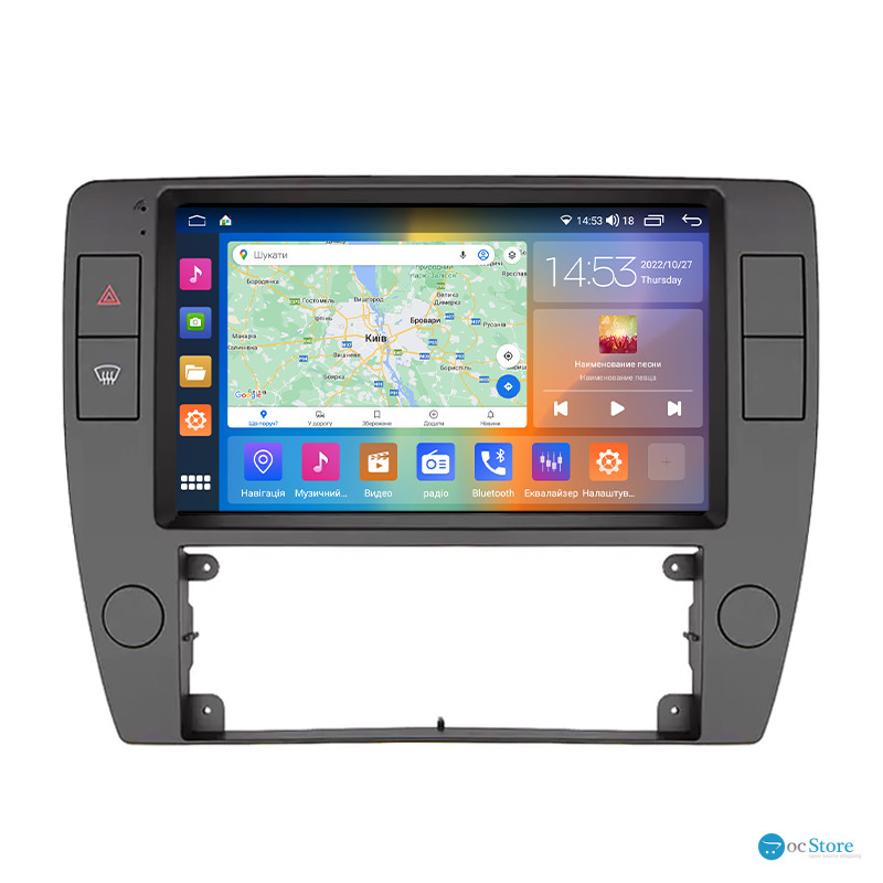 Штатная магнитола Lesko для Volkswagen Passat B5 Рестайлинг 2000-2005 экран 9" 2/32Gb CarPlay 4G Wi-Fi GPS Prime