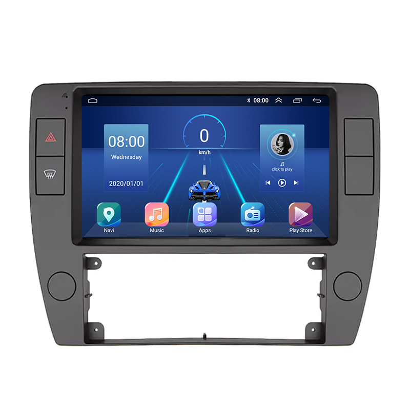 Штатная магнитола Lesko для Volkswagen Passat B5 Рестайлинг 2000-2005 экран 9" 2/32Gb 4G Wi-Fi GPS Top