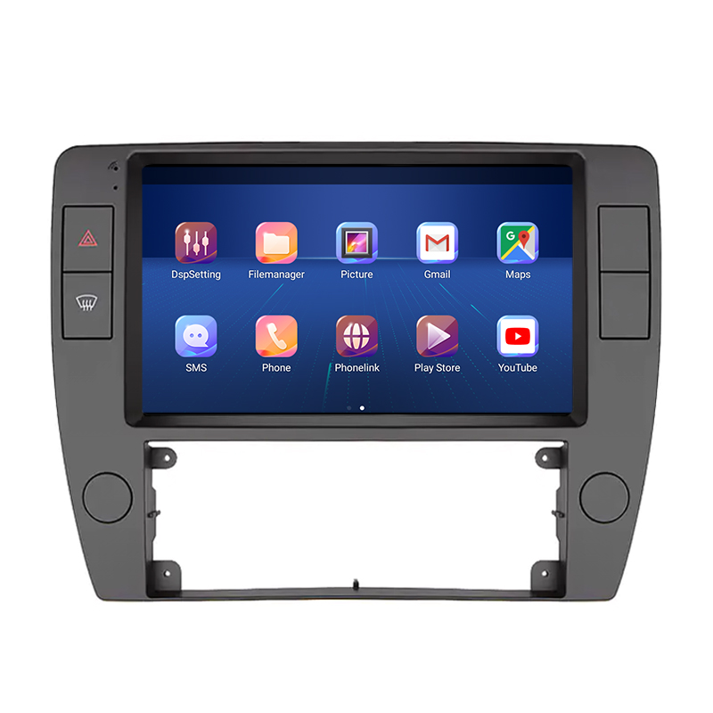 Штатная магнитола Lesko для Volkswagen Passat B5 Рестайлинг 2000-2005 экран 9" 2/32Gb 4G Wi-Fi GPS Top