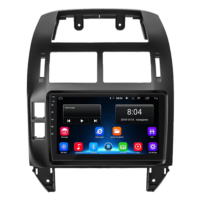 Штатная магнитола Lesko для Volkswagen Polo IV 2001-2005 экран 9" 2/32Gb Wi-Fi GPS Base