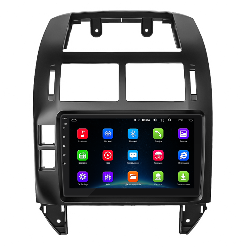 Штатная магнитола Lesko для Volkswagen Polo IV 2001-2005 экран 9" 2/32Gb Wi-Fi GPS Base