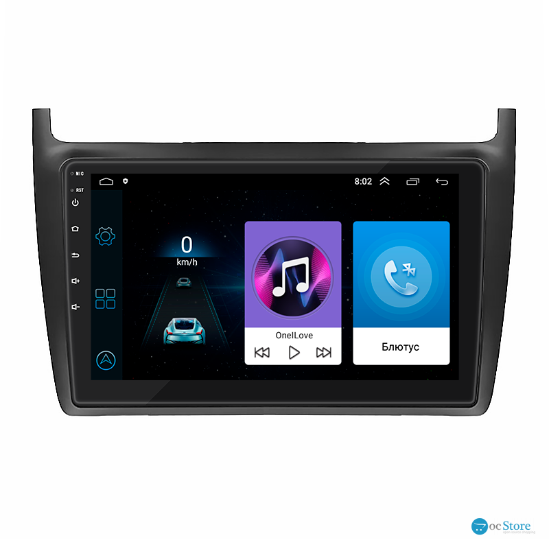 Штатная магнитола Lesko для Volkswagen Polo V 2009-2015 экран 9" 1/16Gb Wi-Fi GPS Base