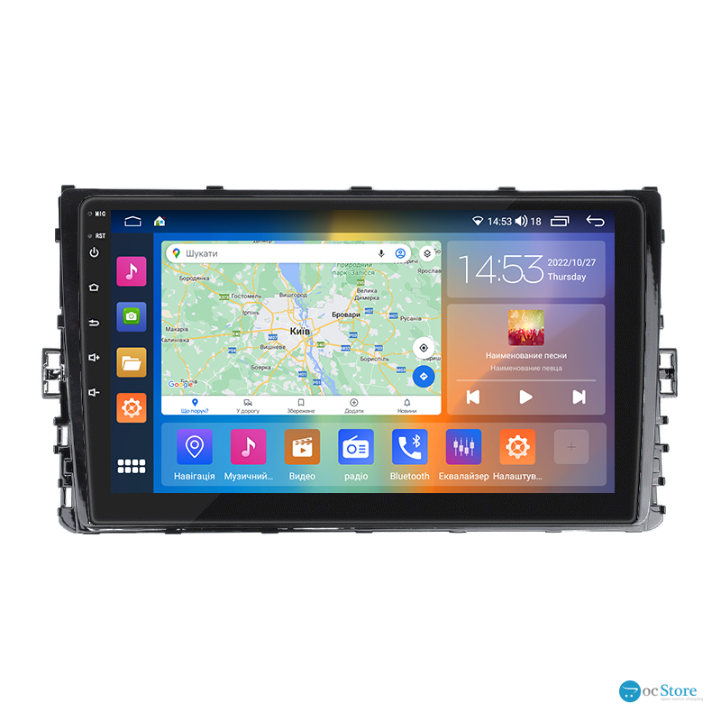 Штатная магнитола Lesko для Volkswagen Polo VI (EU Market) 2017-2021 экран 9" 2/32Gb CarPlay 4G Wi-Fi GPS Prime