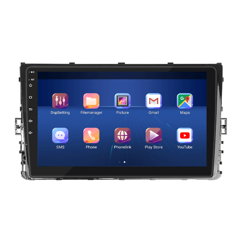 Штатная магнитола Lesko для Volkswagen Polo VI (EU Market) 2017-2021 экран 9" 6/128Gb 4G Wi-Fi GPS Top