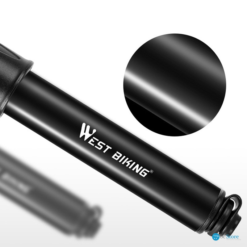 Насос велосипедный West Biking 0711069 Ручной Black