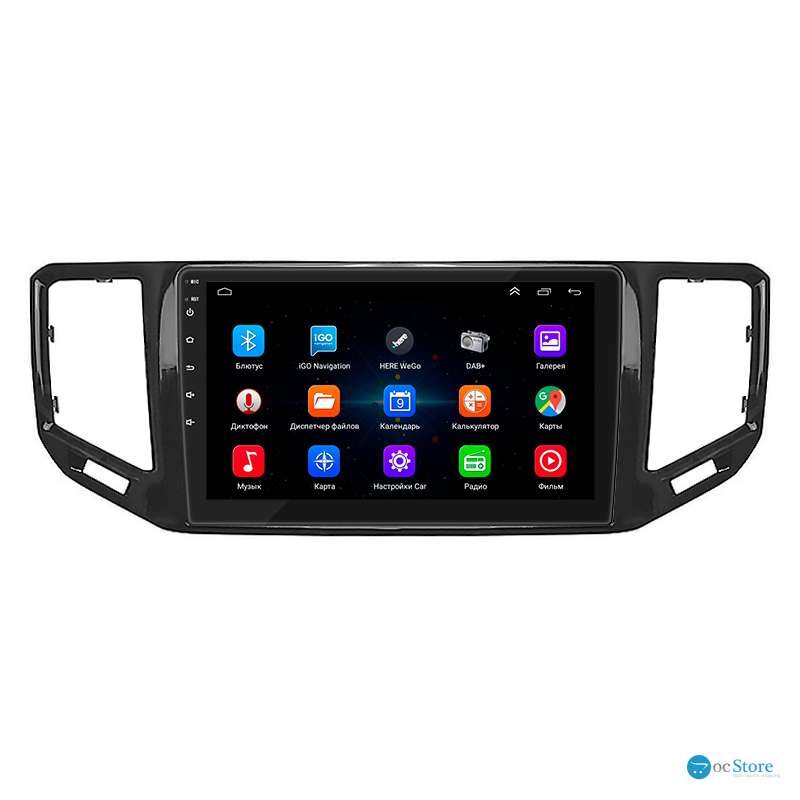 Штатная магнитола Lesko для Volkswagen Teramont I 2017-2020 экран 10" 1/16Gb Wi-Fi GPS Base