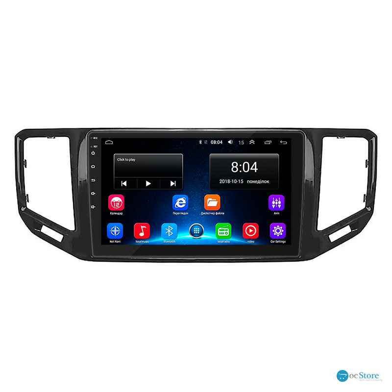 Штатная магнитола Lesko для Volkswagen Teramont I 2017-2020 экран 10" 2/32Gb Wi-Fi GPS Base