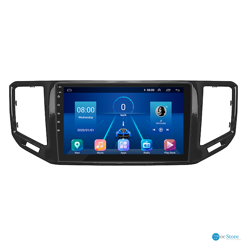 Штатная магнитола Lesko для Volkswagen Teramont I 2017-2020 экран 10" 4/64Gb 4G Wi-Fi GPS Top