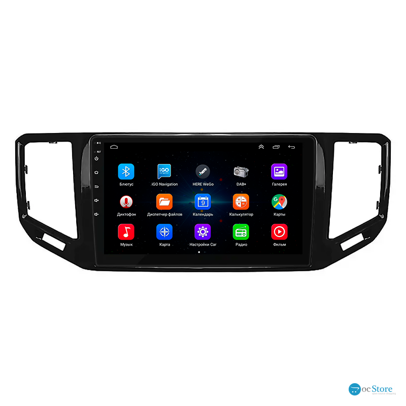 Штатная магнитола Lesko для Volkswagen Teramont I Рестайлинг 2021-н.в. экран 10" 1/16Gb Wi-Fi GPS Base