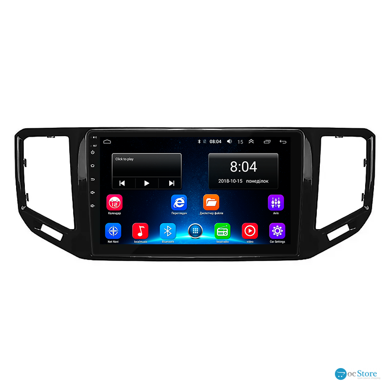 Штатная магнитола Lesko для Volkswagen Teramont I Рестайлинг 2021-н.в. экран 10" 2/32Gb Wi-Fi GPS Base