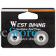 Заглушки в руль West Biking YP0804058 Silver